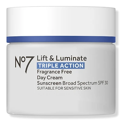 No7 Lift & Luminate Triple Action Fragrance Free Day Cream SPF 30