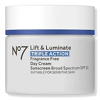 No7 Lift & Luminate Triple Action Fragrance Free Day Cream SPF 30