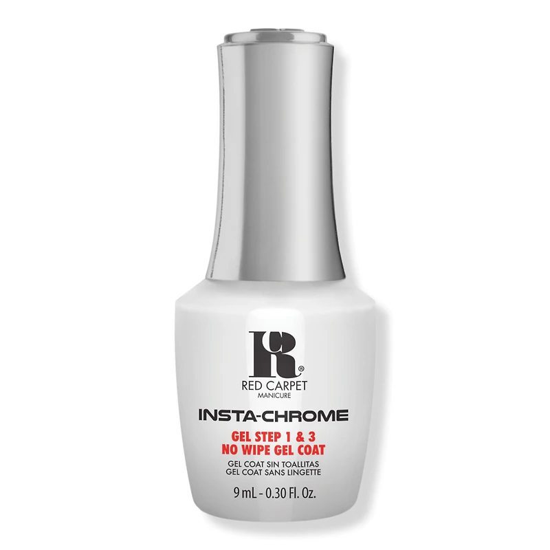 Red Carpet Manicure Insta-Chrome Gel Coat Step 1 & 3