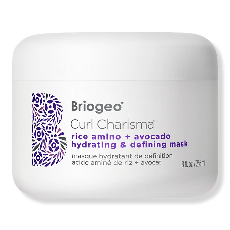 Briogeo Curl Charisma Rice Amino + Avocado Hydrating & Defining Hair Mask for Curly Hair - 8.0 oz