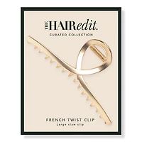 The Hair Edit Gold French Twist Claw Clip