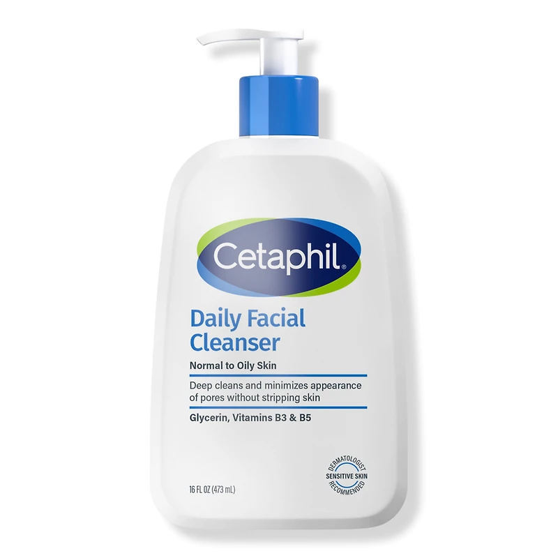 Cetaphil Daily Facial Cleanser, Face Wash for Sensitive Skin - oz