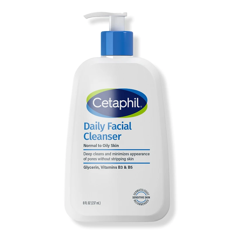 Cetaphil Daily Facial Cleanser, Face Wash for Sensitive Skin - oz