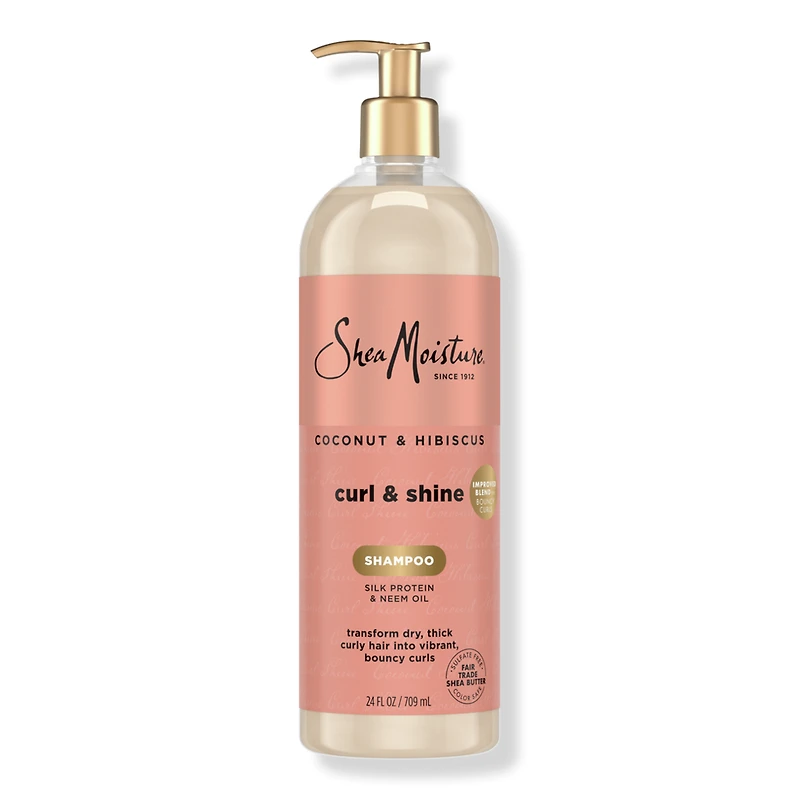 SheaMoisture Coconut & Hibiscus Curl Shine Shampoo - oz