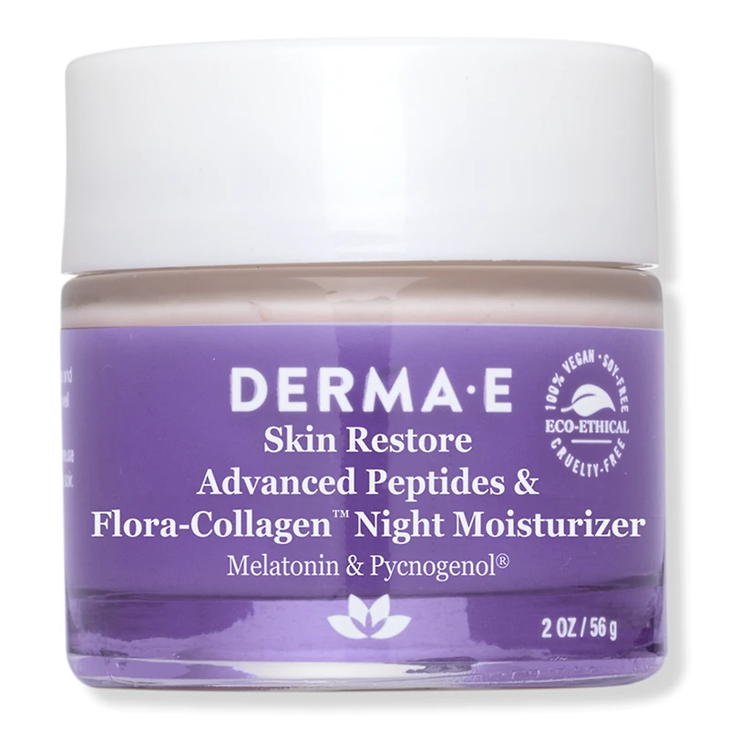 DERMA E Advanced Peptides and Flora-Collagen Night Moisturizer