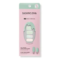 Dashing Diva Emerald Marble Glaze Semi-Cured Gel Art