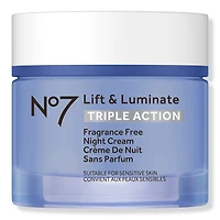 No7 Lift & Luminate Triple Action Fragrance Free Night Cream