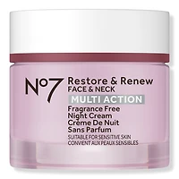 No7 Restore & Renew Face & Neck Multi Action Fragrance Free Night Cream
