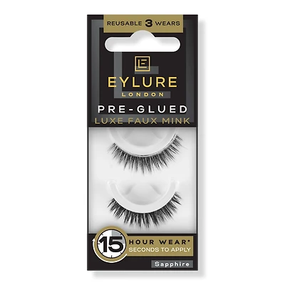 Eylure Pre-Glued Luxe Faux Mink Eyelashes, Sapphire