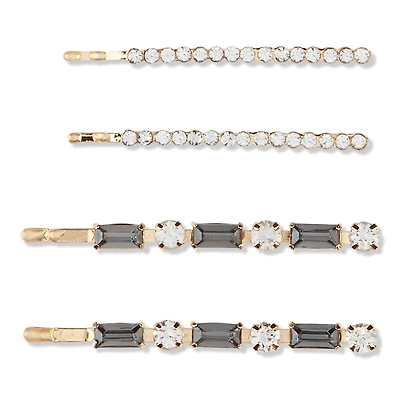 Scunci Elite Rhinestone Bobby Pins 4 Pieces