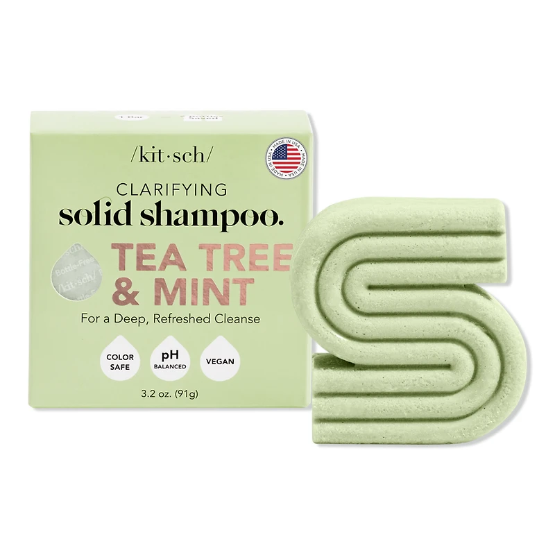 Kitsch Tea Tree & Mint Clarifying Hair Shampoo Bar