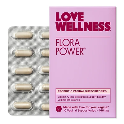 Love Wellness Flora Power: Probiotic Vaginal Suppositories