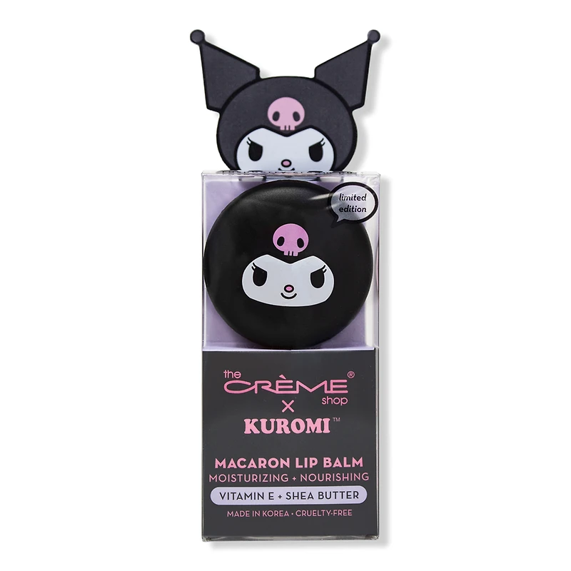 The Creme Shop Kuromi Macaron Lip Balm - Raspberry Cream Puff