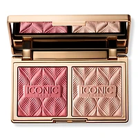 ICONIC LONDON Silk Glow Duo Blush & Highlight Gel-Powders - Rose Glow