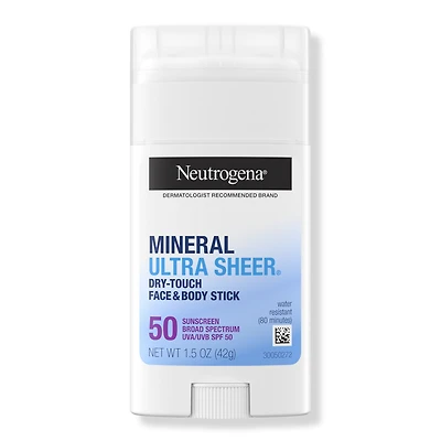 Neutrogena Ultra Sheer SPF 50 Zinc Mineral Sunscreen Stick