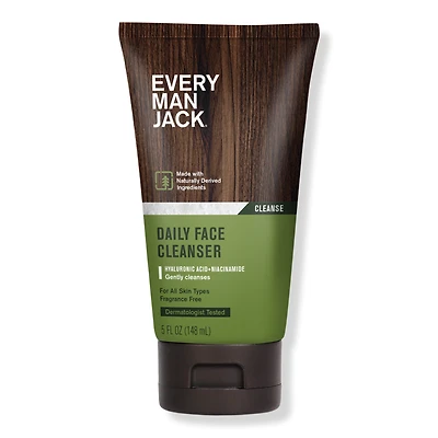 Every Man Jack Men's Daily Energizing Fragrance Free Face Wash