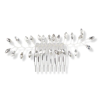 Scunci Silver & Rhinestone Hair Comb