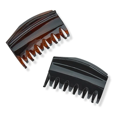 Scunci Black & Tortoise Claw Hair Clips