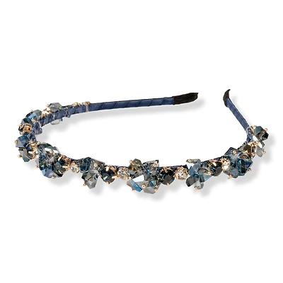 Locks & Mane Flourette Gemstone Headband - Blue