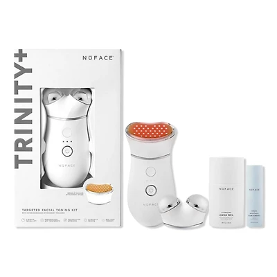 NuFACE TRINITY+ Microcurrent Facial Toning Device with LED Red Light Attachment