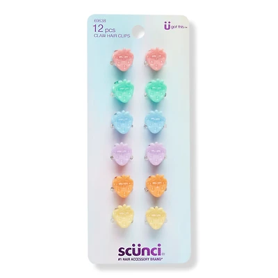 Scunci Strawberry Mini Claw Clips