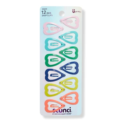 Scunci Heart Snap Clips