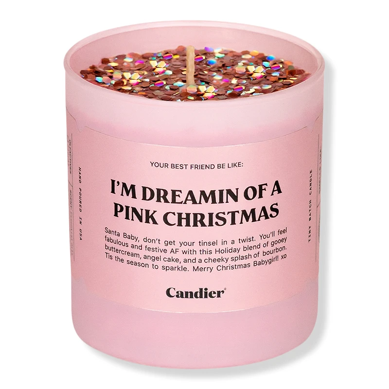 Candier I'm Dreamin of a Pink Christmas Candle