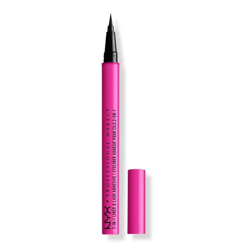 NYX Professional Makeup Jumbo Lash 2-in-1 Eyeliner and Lash Adhesive - Baddest Black