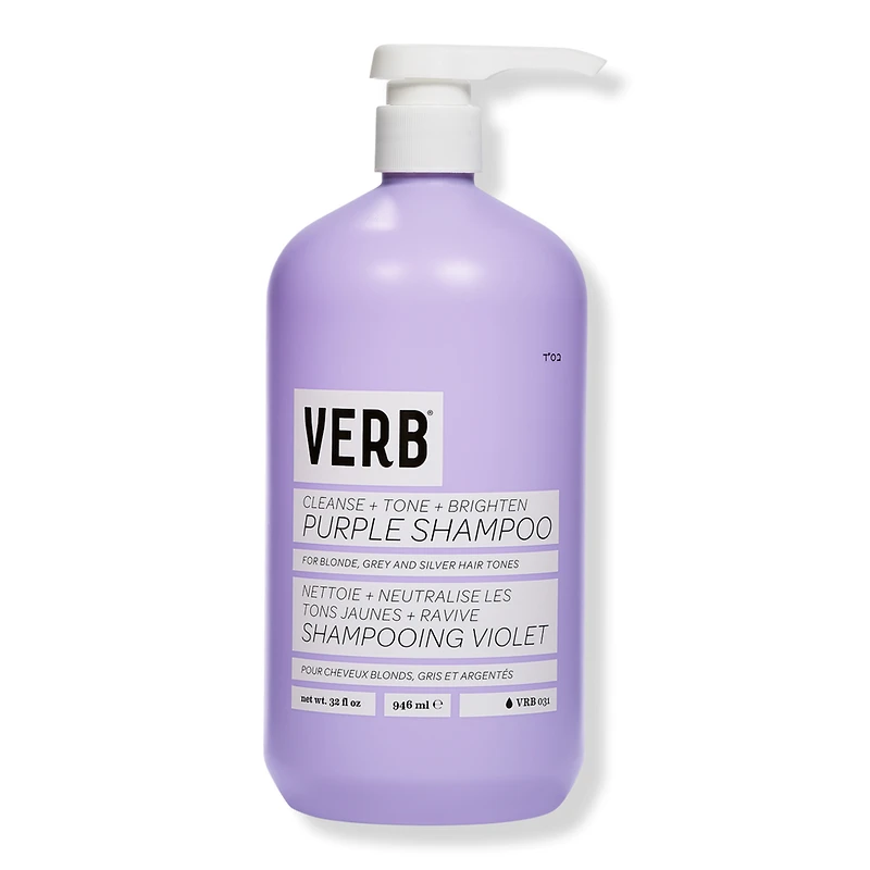 Verb Brightening Purple Shampoo for Blonde Hair - oz