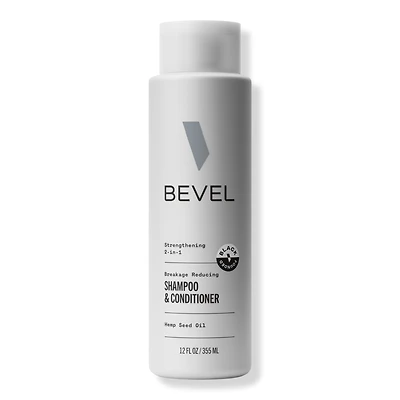 BEVEL 2-in-1 Strengthening Shampoo & Conditioner with Hemp Seed Oil