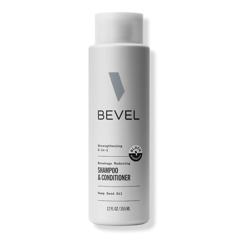 BEVEL 2-in-1 Strengthening Shampoo & Conditioner with Hemp Seed Oil