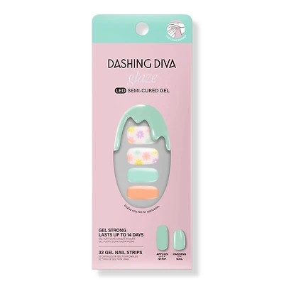 Dashing Diva Daisy Morning Glaze Semi-Cured Gel Art