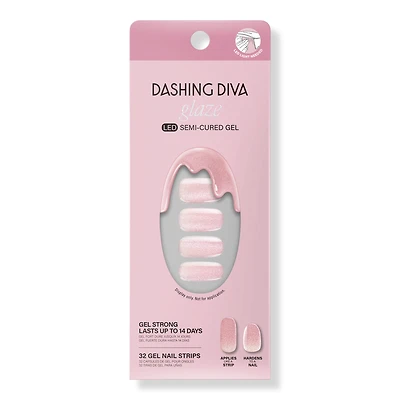 Dashing Diva Ballerina Blush Glaze Semi - Cured Gel Art