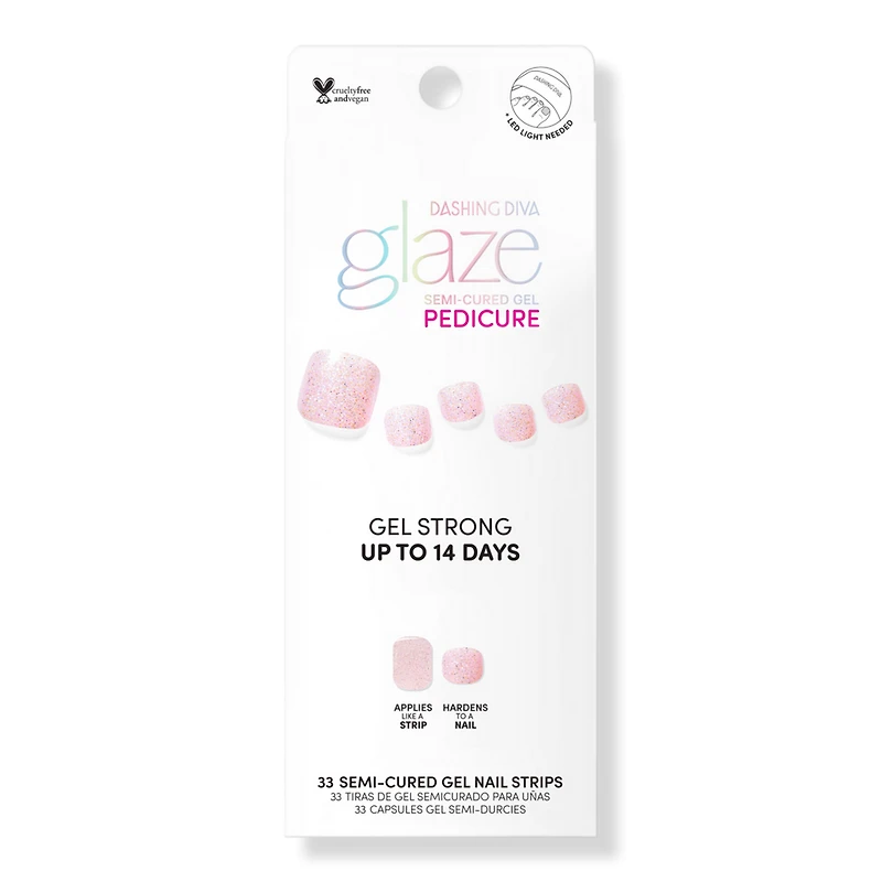 Dashing Diva Jack Frost Glaze Semi-Cured Gel Art Pedi