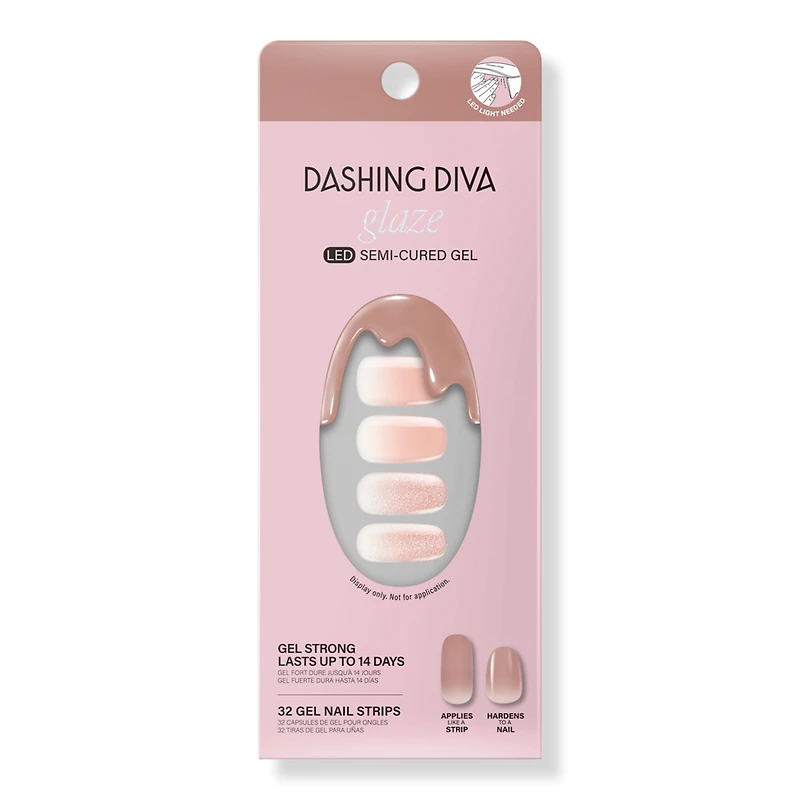 Dashing Diva Velvet Blush Glaze Semi-Cured Gel Art