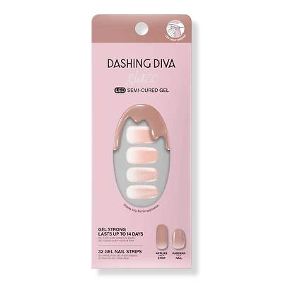 Dashing Diva Velvet Blush Glaze Semi-Cured Gel Art