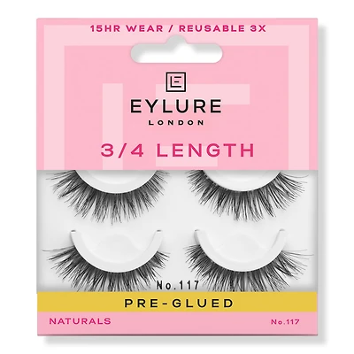 Eylure Pre-Glued Light & Wispy No. 117 Eyelashes Twin Pack