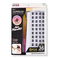 Kiss imPRESS Falsies Press On Self Adhesive Natural Lash Clusters Kit