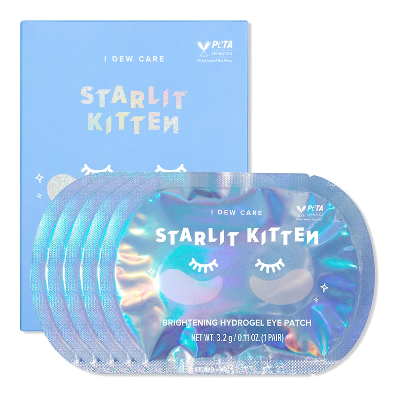I Dew Care Starlit Kitten Brightening Hydrogel Eye Patch