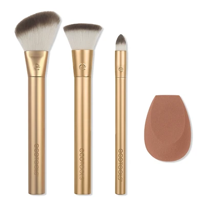 EcoTools Precious Metals Face Blend + Sculpt Brush & Sponge Set