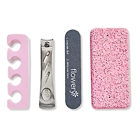Flowery Pro Pedicure Kit - Trim, Shape, Smooth & Shine