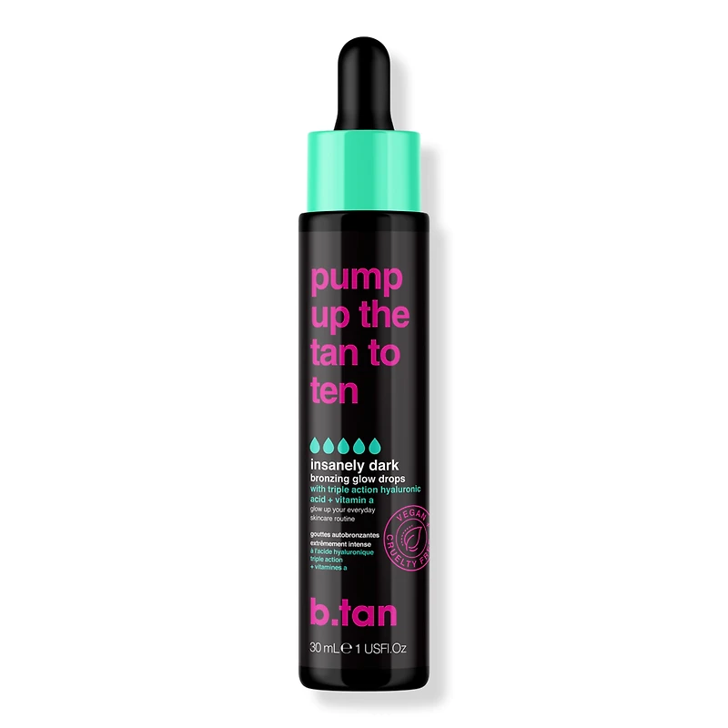 b.tan Pump Up The Tan To Ten Bronzing Glow Drops