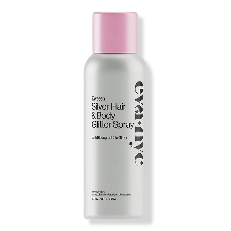 Eva Nyc Kweeen Silver Glitter Spray - 4.9 oz