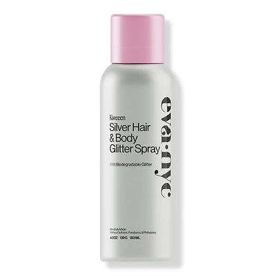 Eva Nyc Kweeen Silver Glitter Spray - 4.9 oz