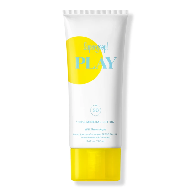 Supergoop! PLAY 100% Mineral Lotion SPF 50 Sunscreen with Green Algae