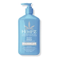 Hempz Ocean Breeze Herbal Body Moisturizer With Hyaluronic Acid - oz