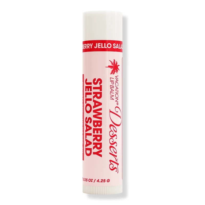 Vacation Lip Desserts, Sunscreen Lip Balm SPF 30 - Strawberry Jello Salad