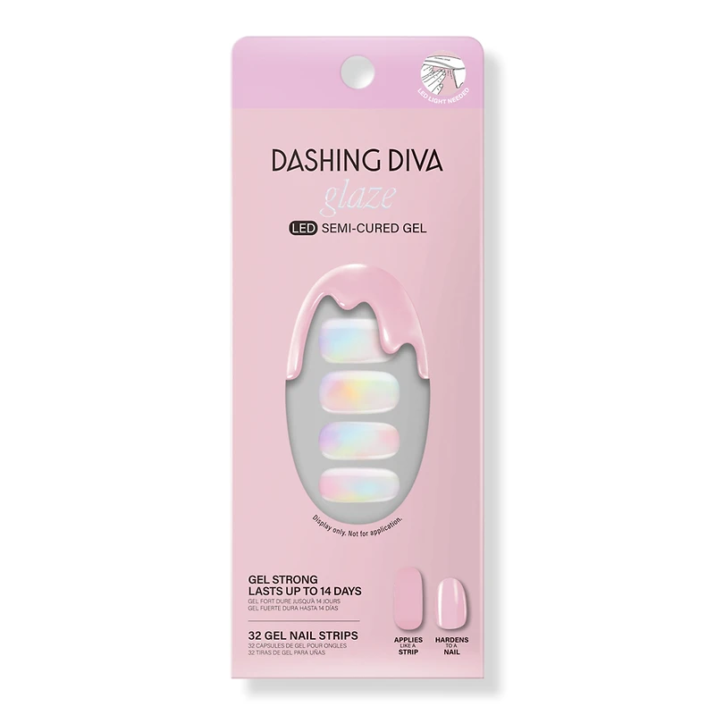 Dashing Diva Glazed Donut Semi Cured Gel Nail Strips