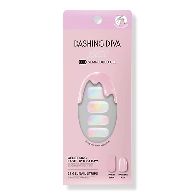Dashing Diva Glazed Donut Semi Cured Gel Nail Strips
