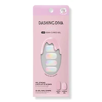 Dashing Diva Glazed Donut Semi Cured Gel Nail Strips